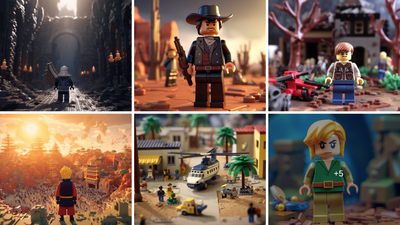 Lo que pasaria si los legos de tus videojuegos preferidos existieran como Resident Evil 4, Street Fighter, Zelda y Más