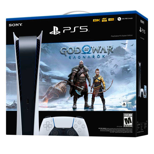 Consola Playstation 5 Version Digital Bundle God Of War Ragnarok (Reacondicionada)