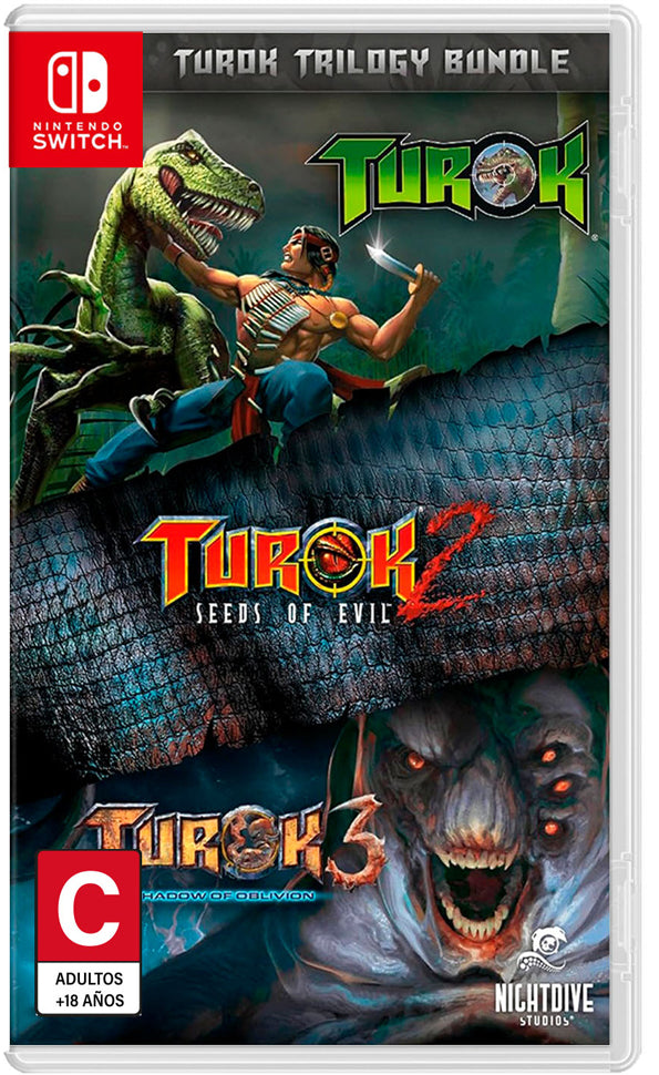 テュロック トリロジー Turok Trilogy Bundle switch Nintendo Switch Turok Trilogy Bundle – Glitch Games MX