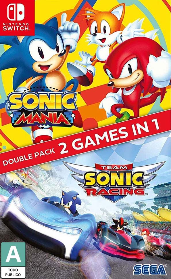 Nintendo Switch Sonic Mania And Team Sonic Racing Double Pack